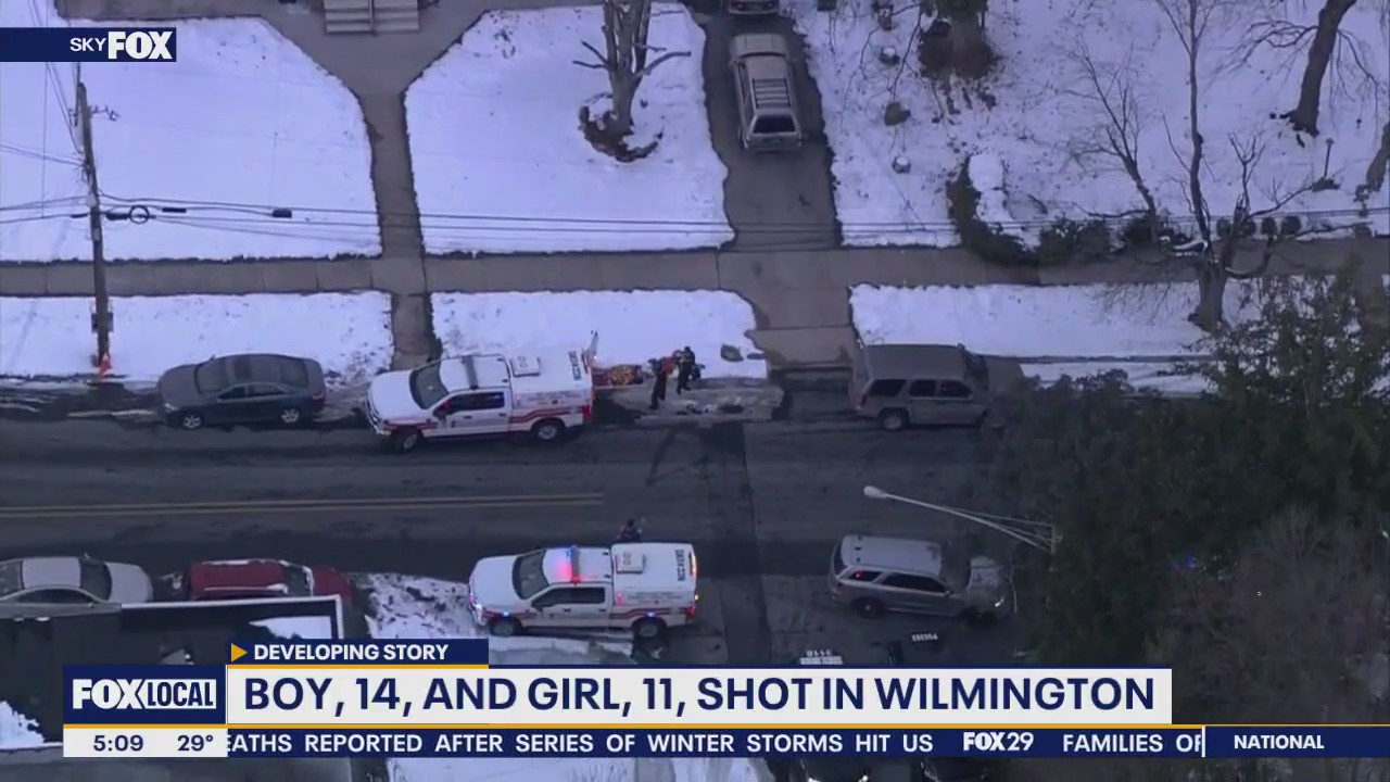 Boy and girl shot inside Wilmington home