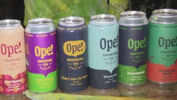 Last-minute shopping at OPE! Brewing Company