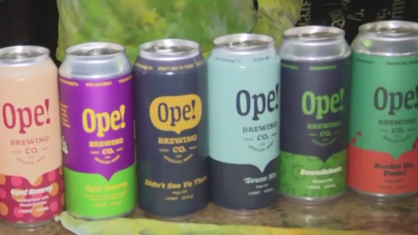 Last-minute shopping at OPE! Brewing Company