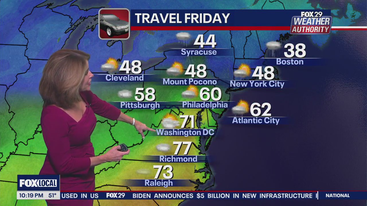 Weather Authority: 10 p.m. Thursday forecast