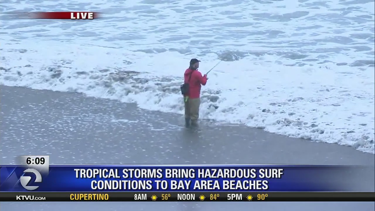 Beach hazards caused by tropical storms at Bay Area beaches | KTVU FOX 2
