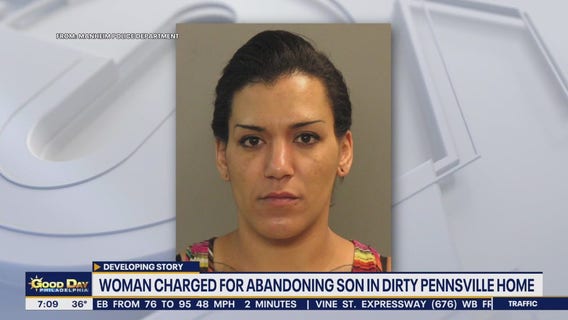 Woman charged for abandoning son in dirty Salem County home