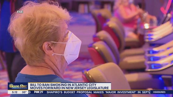 Bill to ban smoking in Atlantic City casinos moves forward after 3 years