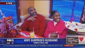 Wife sets up Valentine's Day surprise for husband