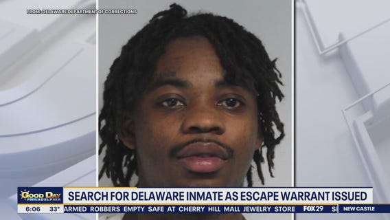 Search for Delaware inmate as escape warrant issued: officials