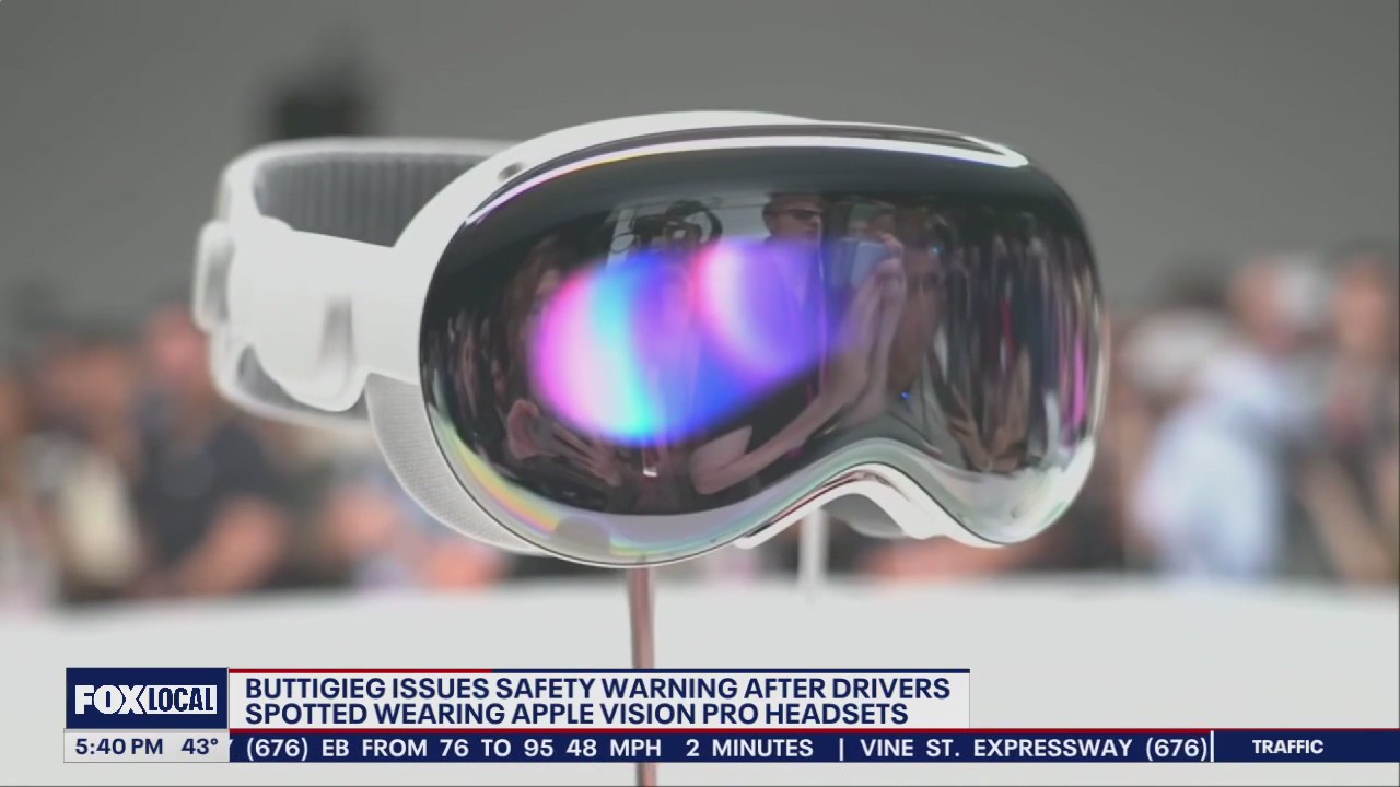 Safety warning issued for drivers wearing Apple Vision Pro headsets