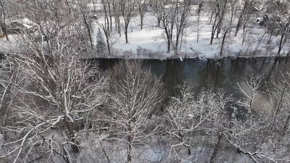 Kletzsch Park turned winter wonderland