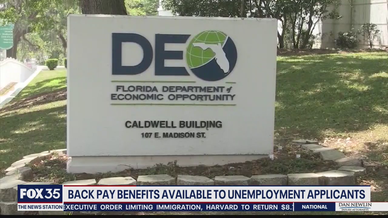 Back pay benefits available to unemployment applicants