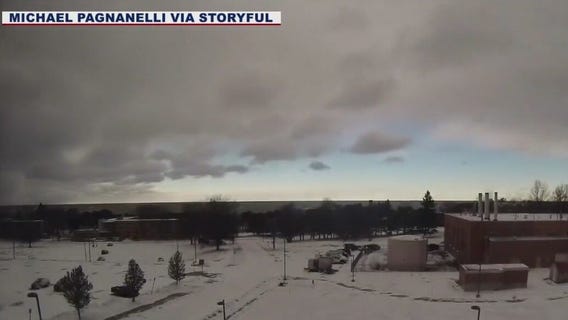 Timelapse: Lake effect snow in Oswego, NY