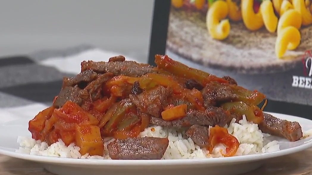 Picadillo-style beef stir-fry: recipe