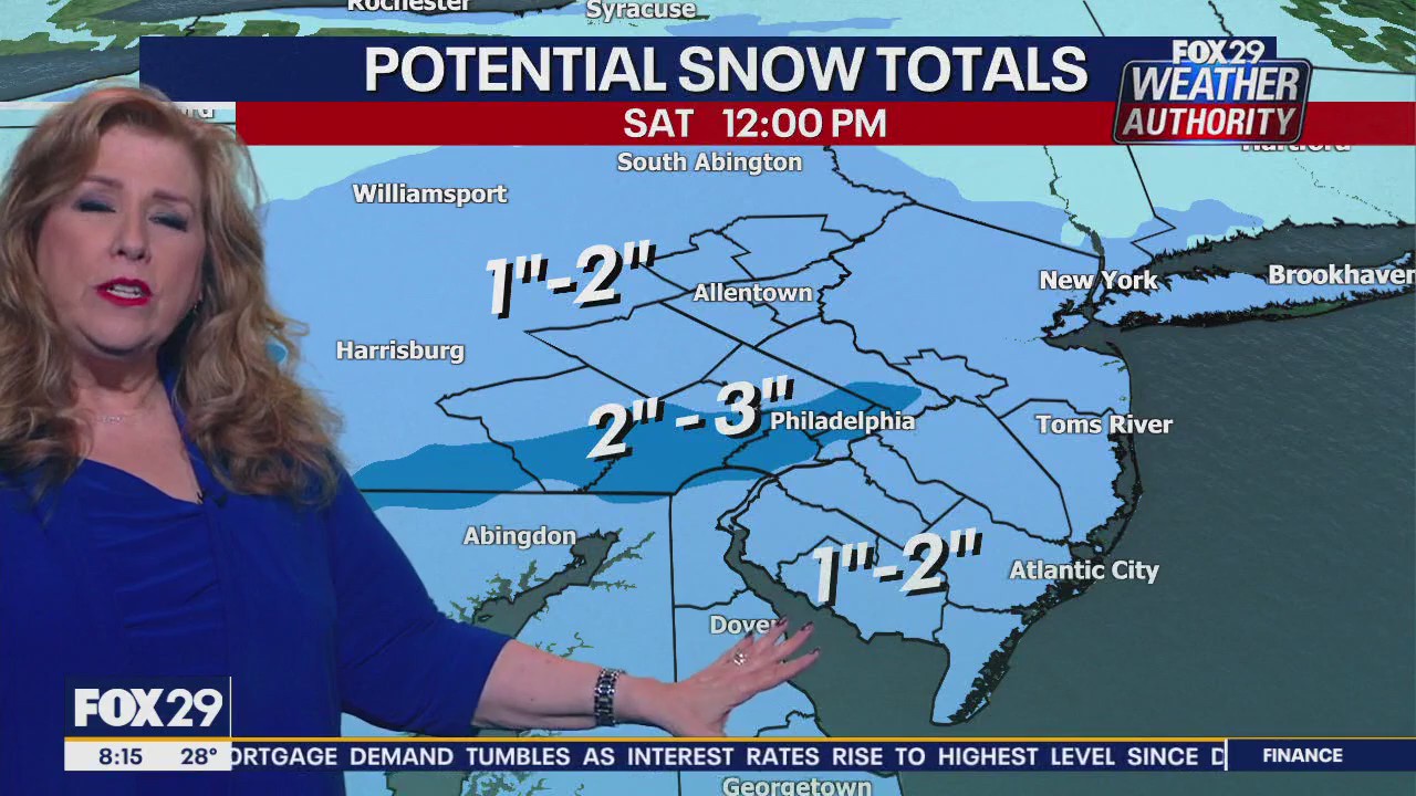 Entire Delaware Valley expected to see snow this weekend
