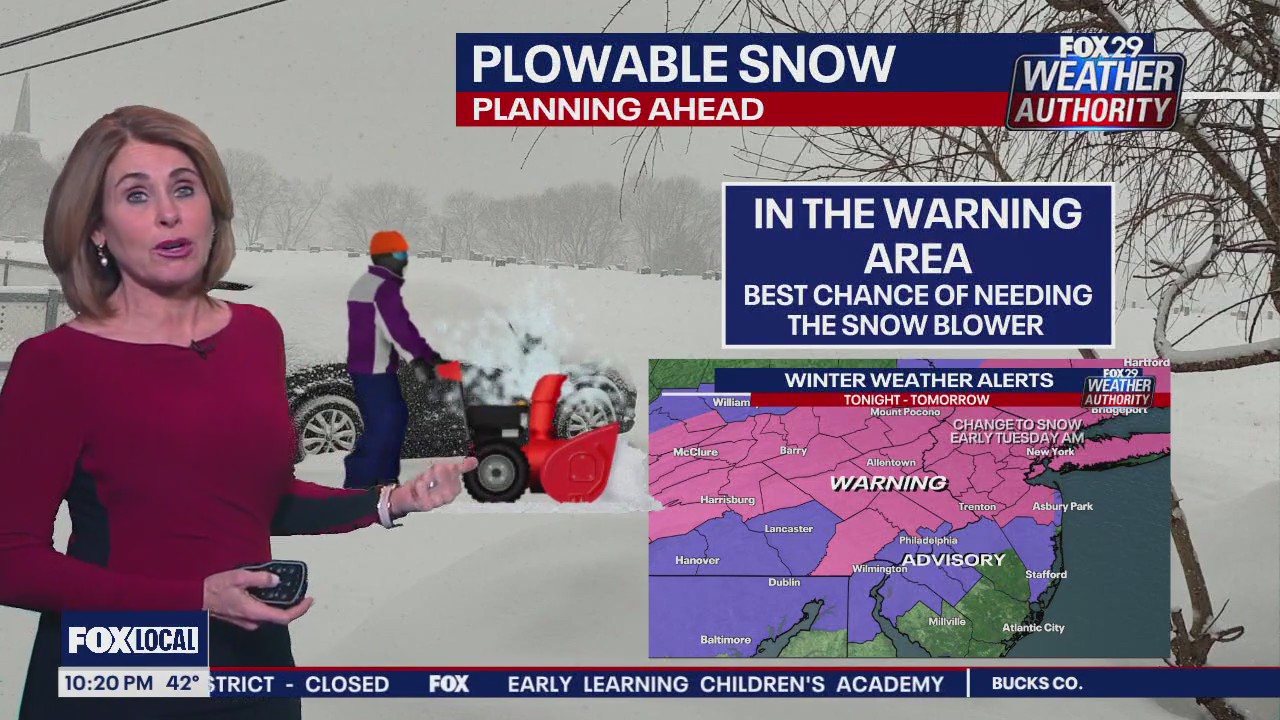 Weather Authority: Monday 10 pm forecast, expect snow into Tuesday