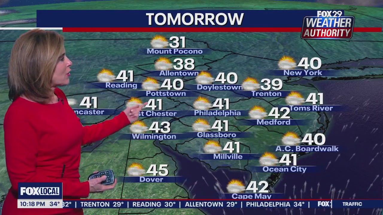 Weather Authority: 10 p.m. Wednesday forecast
