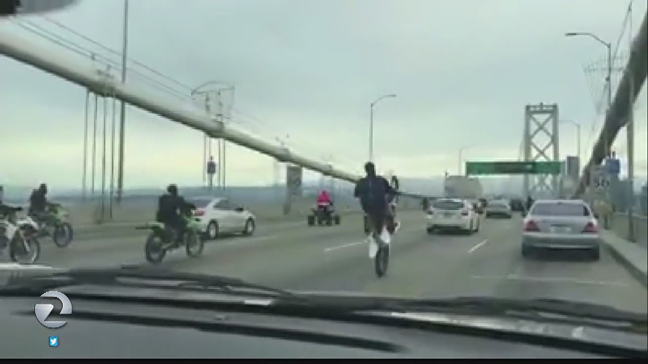 CHP detains riders on motorcycles, ATV's reportedly driving erratically on Bay Bridge
