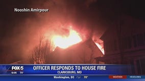 Officer Responds to a House Fire