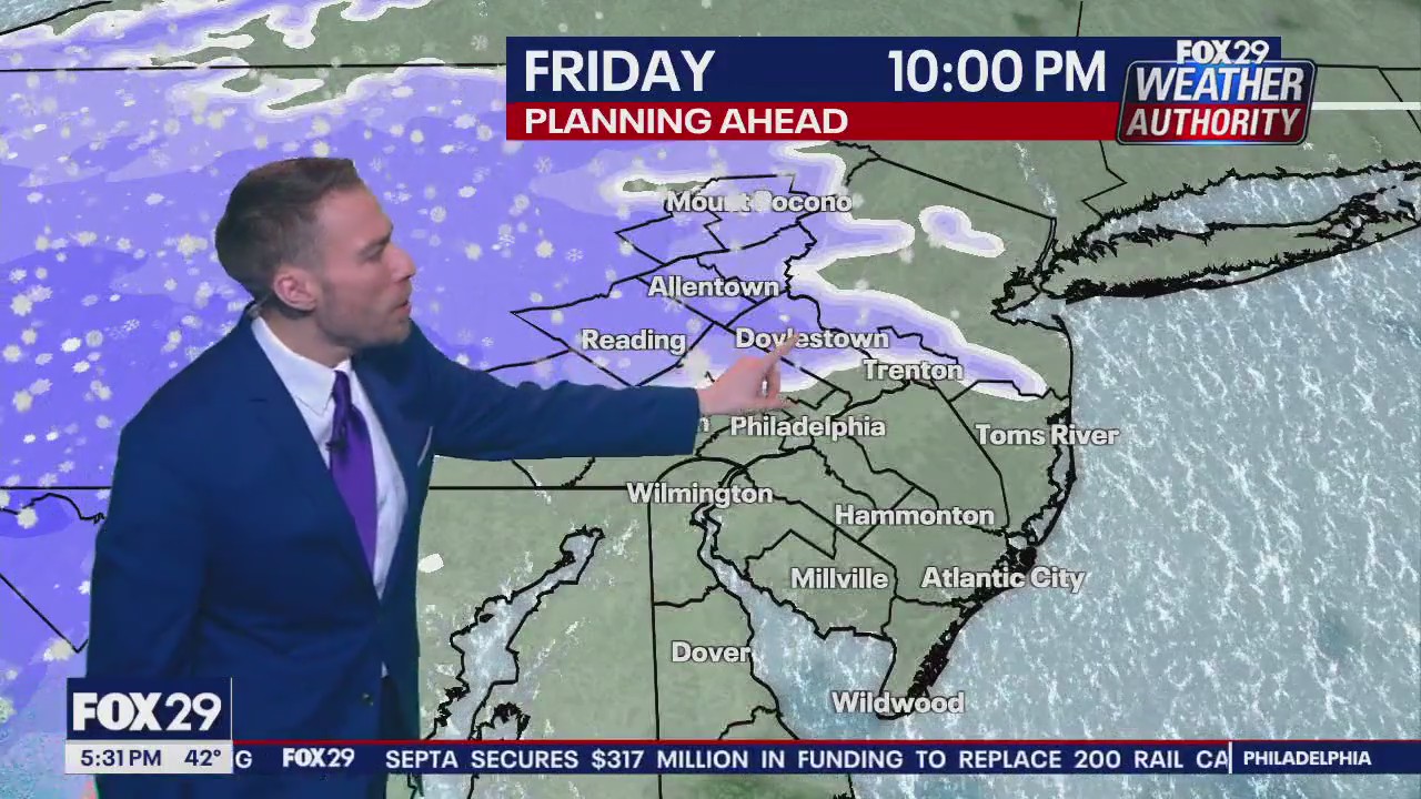 Weather Authority: 5 p.m. Friday forecast