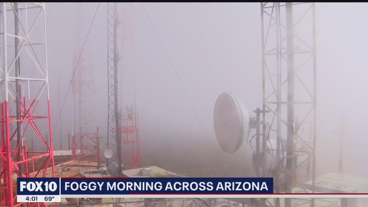 Foggy morning across Arizona