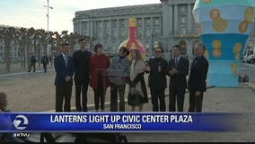 SF Civic Plaza lights up for Chinese New Year