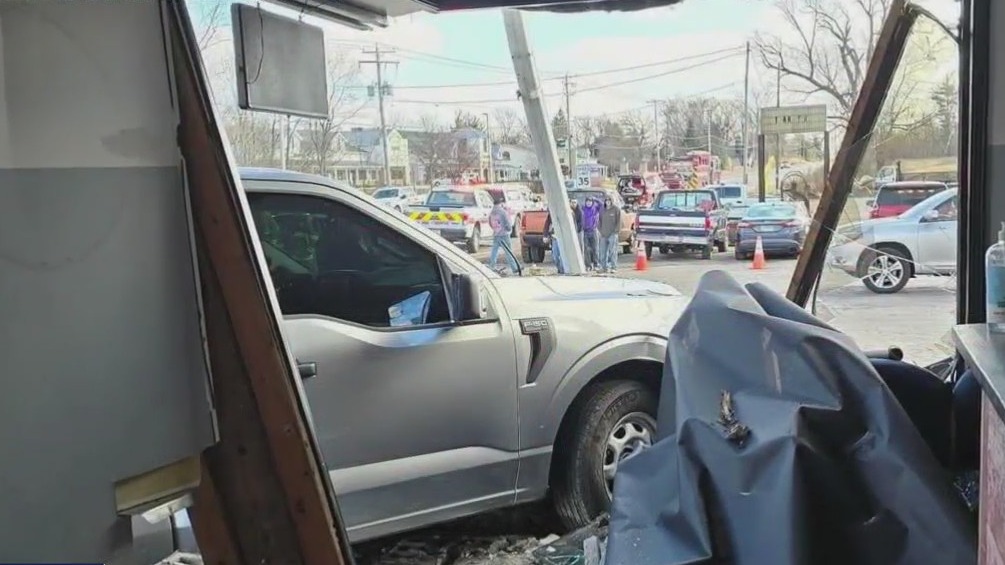 Truck crashes into Kenosha County business