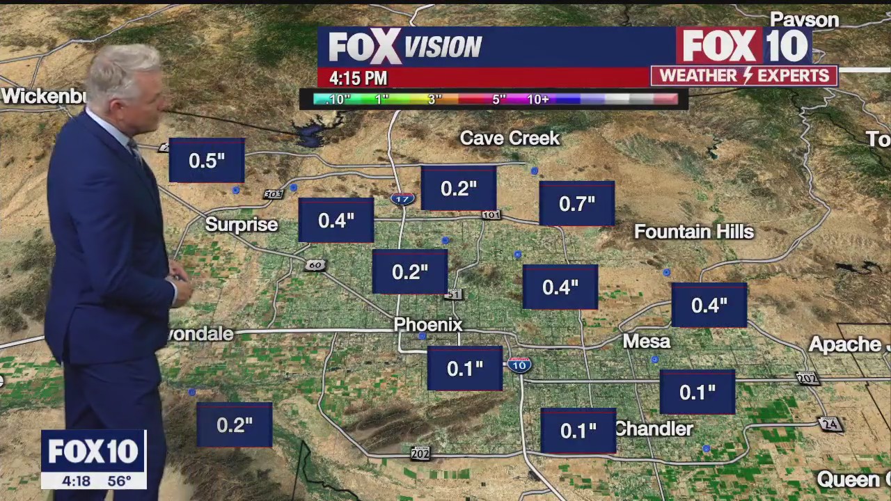4 p.m. Weather Forecast