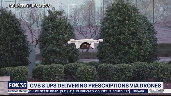 CVS and UPS delivering prescriptions via drones