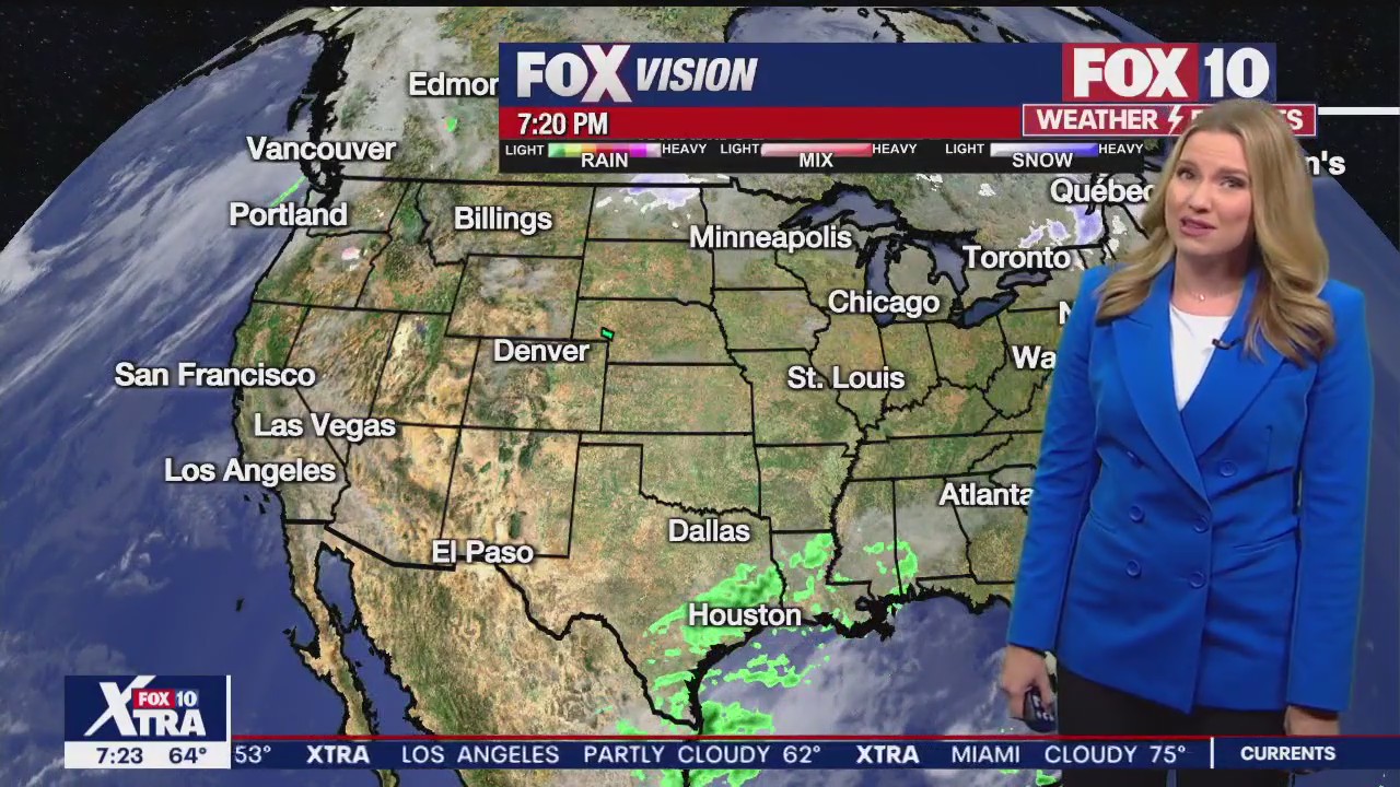 7PM Weather Forecast - 11/21/2022