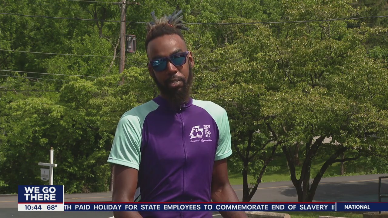Man rides his bike for 276 miles to help people with Alzheimer's disease