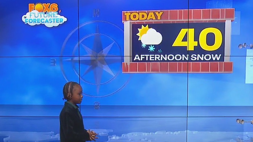 Bentley helps Rob with the weather