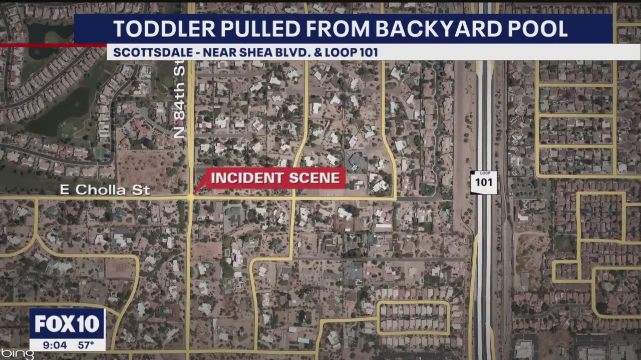 Girl pulled from Scottsdale backyard pool