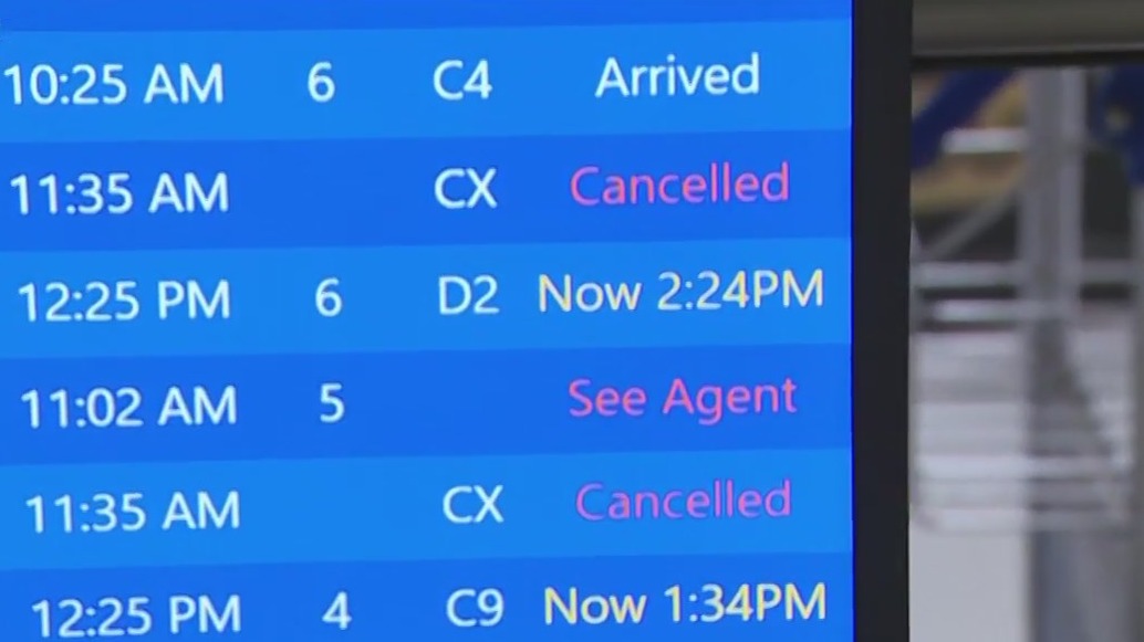 Winter storms cancel several flights at Sky Harbor | FOX 10 Phoenix