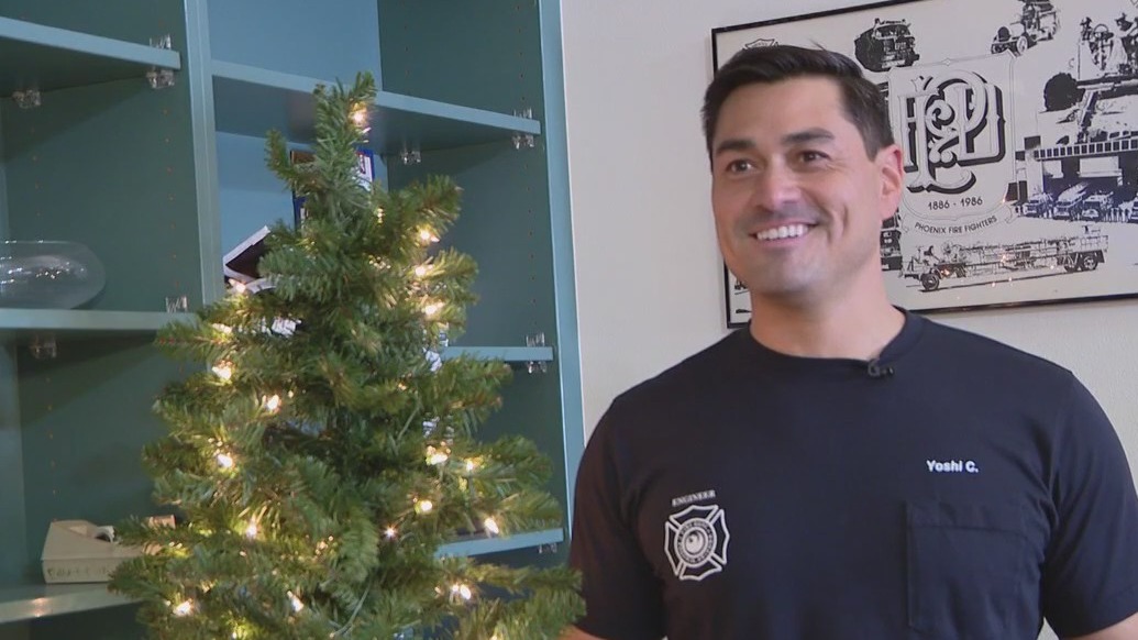 These first responders spent Christmas with loved ones, but it looked different from what you might've imagined