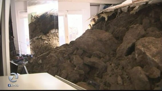 Mudslide crashes into Orinda home, gets red tagged
