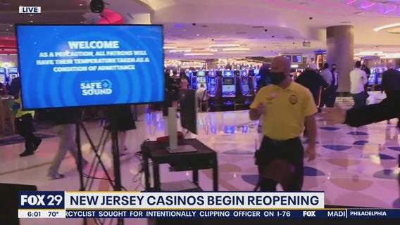 Casinos reopen in New Jersey amid pandemic