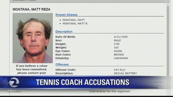 Tennis coach accused of underage sex