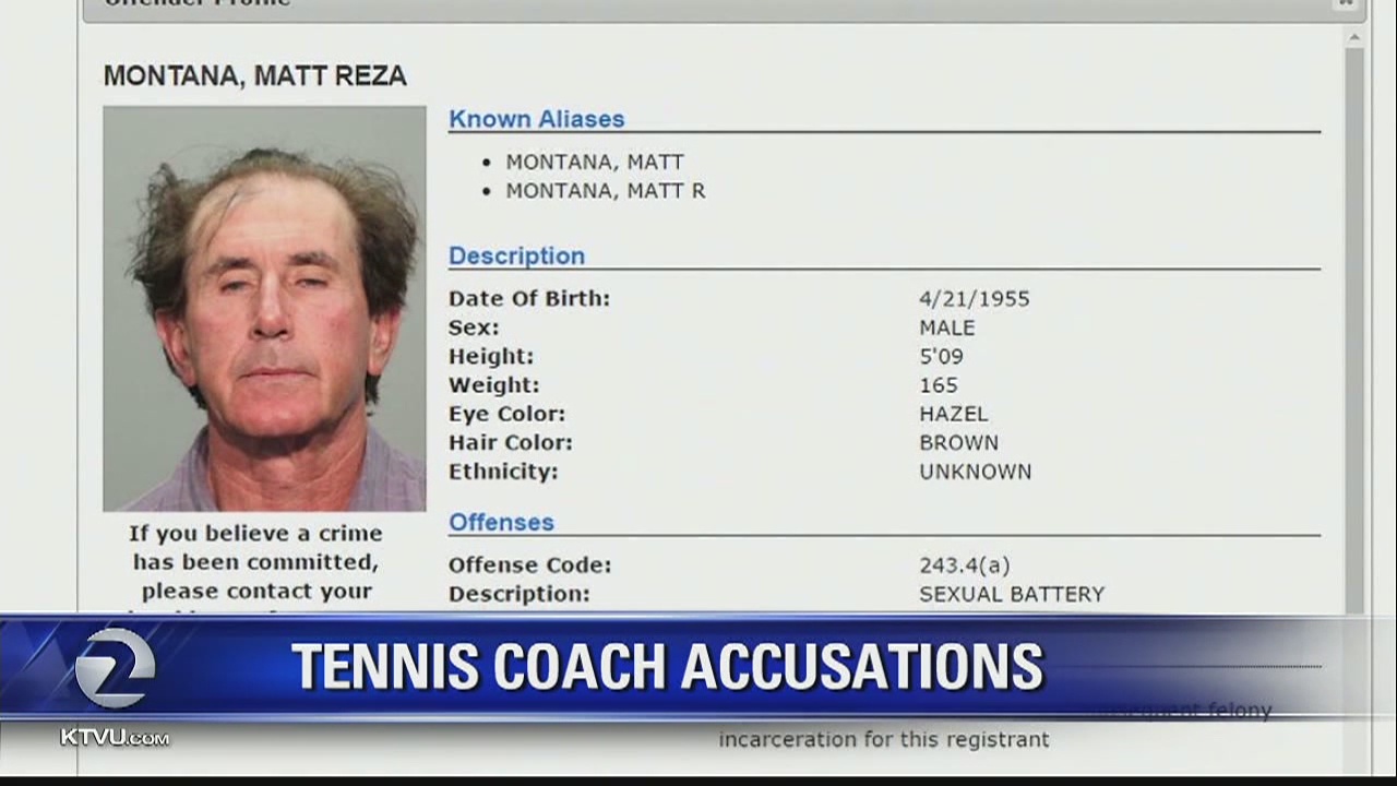Tennis coach accused of underage sex