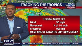 Tropical Storm Fay makes landfall near Atlantic City