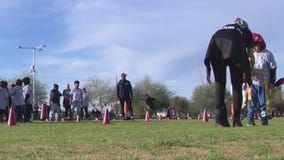 Kids from the Gila River community are learning from the best ahead of Super Bowl LVII