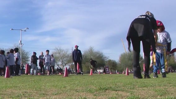 Kids from the Gila River community are learning from the best ahead of Super Bowl LVII