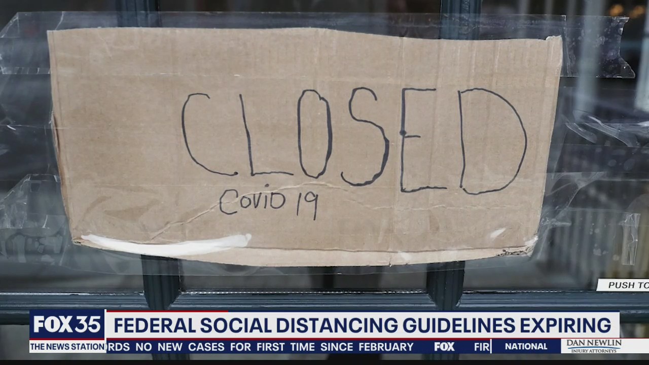 Federal social distancing guidelines expiring