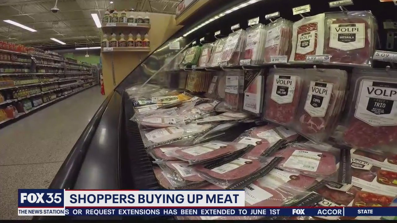 Shoppers buying up meat