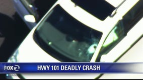 Debris through windshield kills 82-year-old driver on Hwy 101