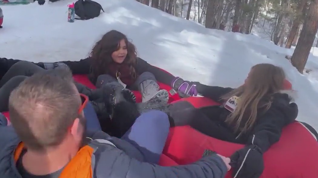 Sledding at Flagstaff Snow Park