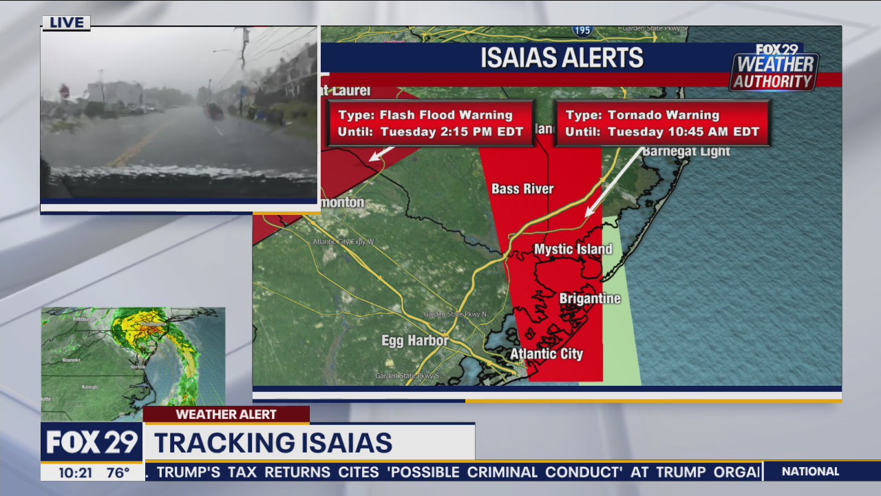 Weather Update: Latest Tornado Warning near Atlantic City