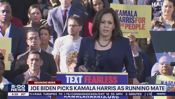 Biden chooses Sen. Kamala Harris as Democratic running mate