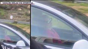 "She is out!" Tesla driver appears to be sleeping on California freeway
