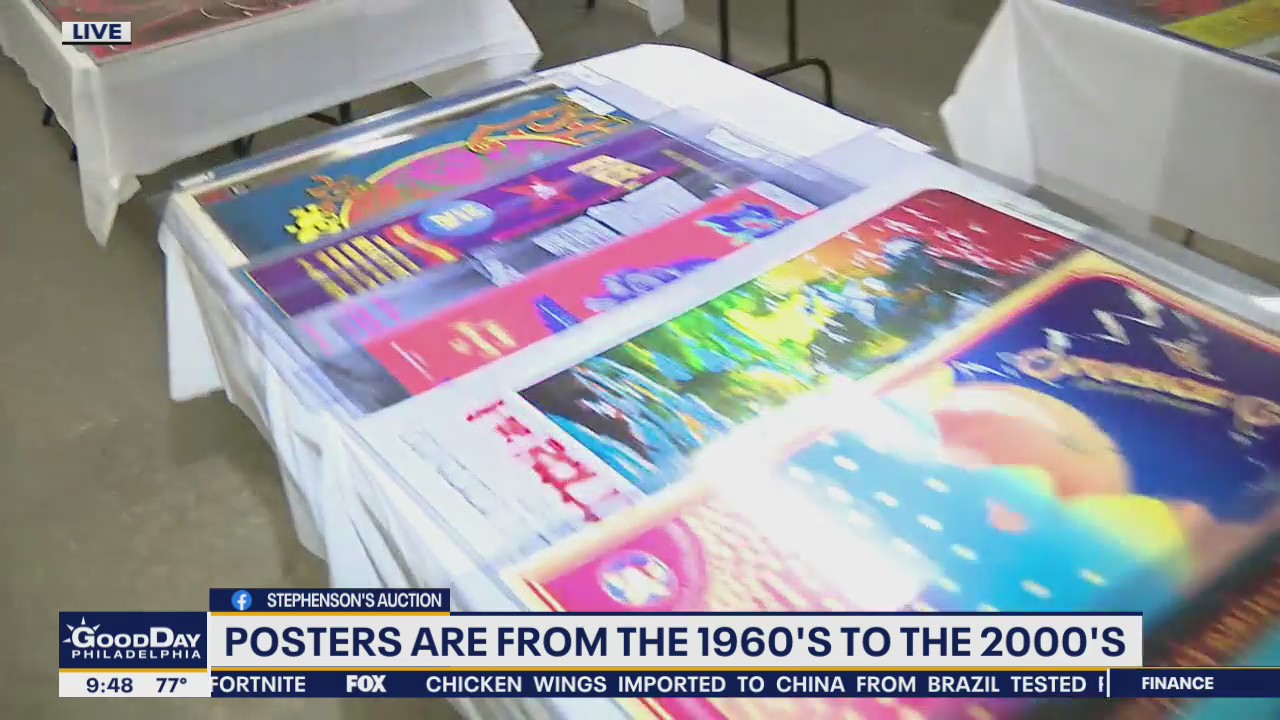 More than 300 rock concert posters up for auction in Bucks County Friday