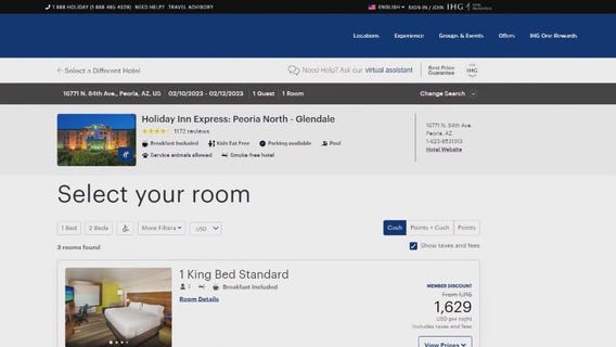 Super Bowl LVII hotel prices in Phoenix area