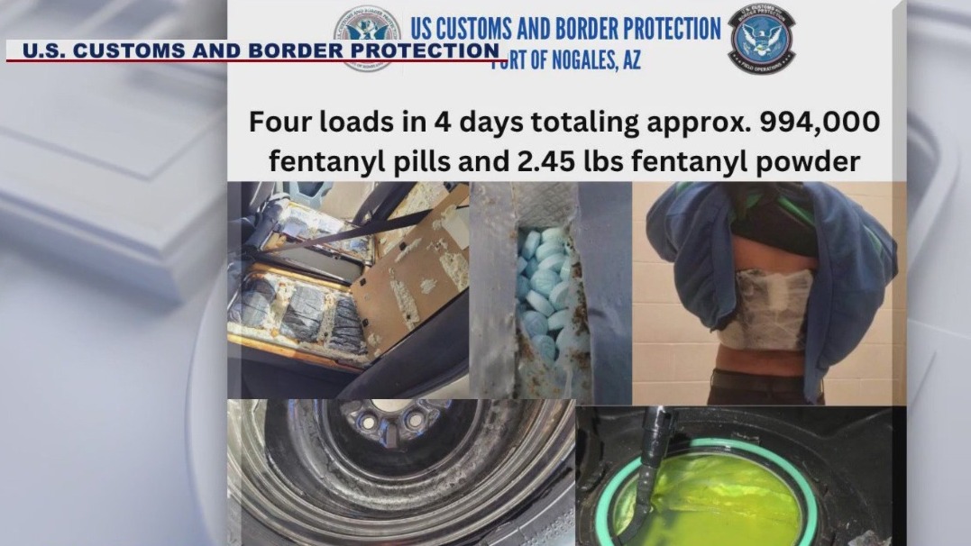 CBP finds almost 1 million fentanyl pills in four days at Arizona border
