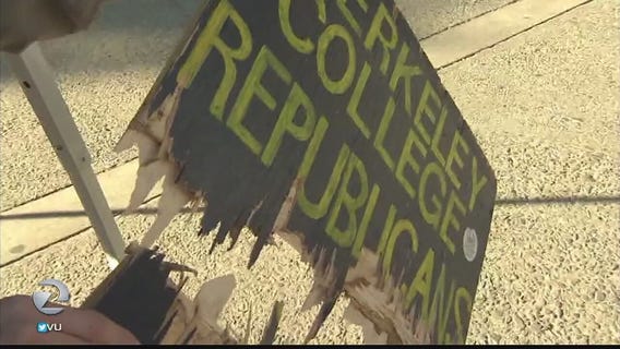 Berkeley College Republicans say they're targets of vandalism