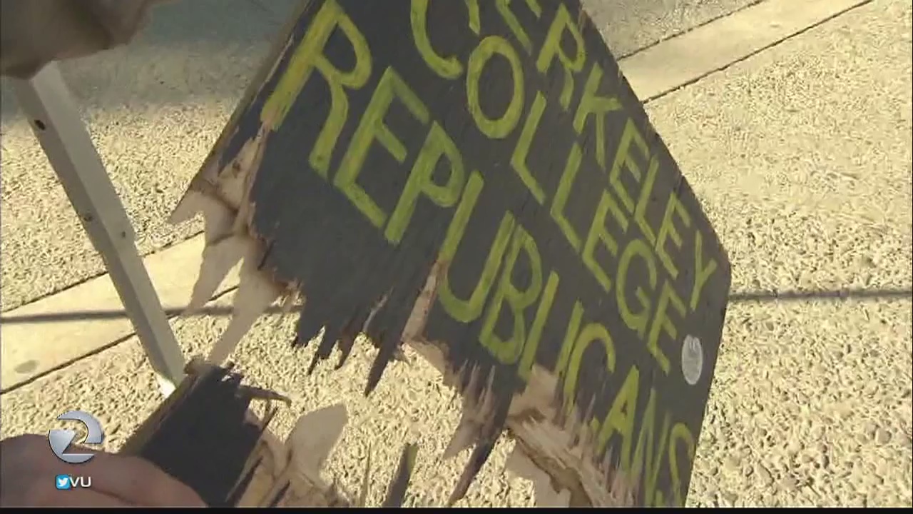Berkeley College Republicans say they're targets of vandalism